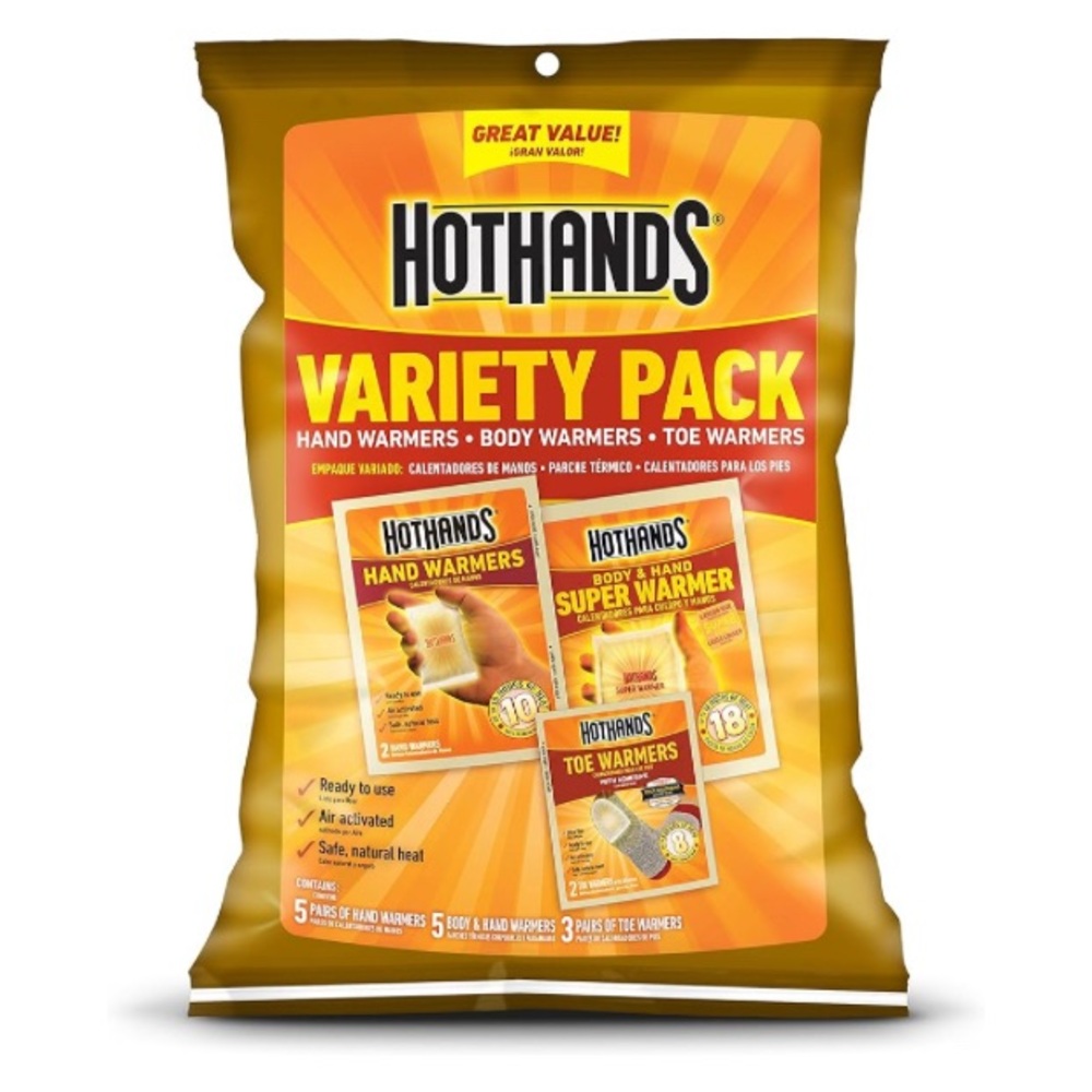 HotHands Toe, Hand, & Body Warmer Variety Pack - Long Lasting Safe